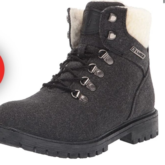 NWT Lugz Women's Grotto Fleece Slip Resistant Fashion Boots in Dark Grey - Picture 4 of 12